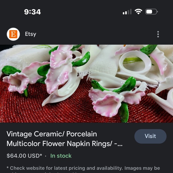 New Napkins ring holder hand - Picture 9 of 10